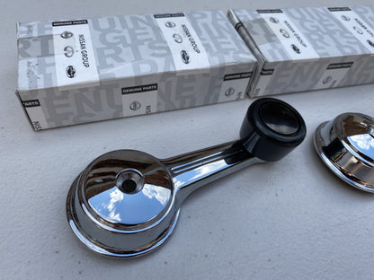 Window Regulator Handle Set (Black) to suit DATSUN 1200 B110 Ute Sunny - Vega Autosports