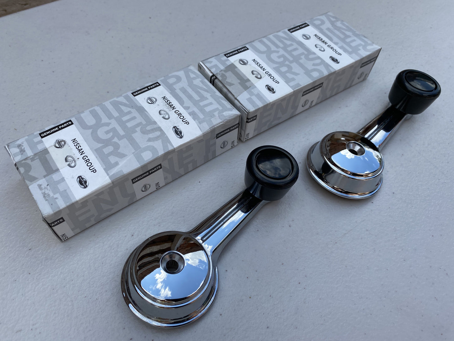Window Regulator Handle Set (Black) to suit DATSUN 1200 B110 Ute Sunny - Vega Autosports