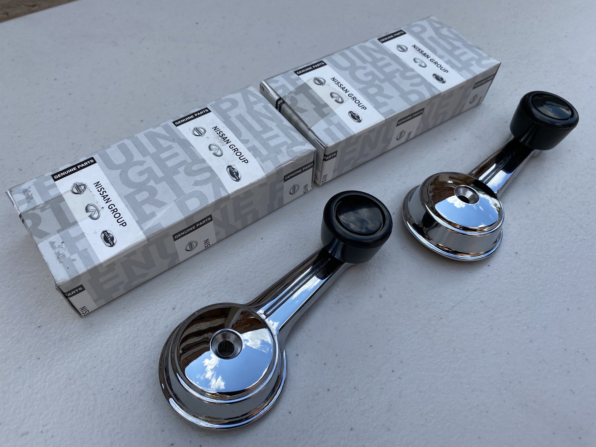 Window Regulator Handle Set (Black) to suit DATSUN 1200 B110 Ute Sunny - Vega Autosports