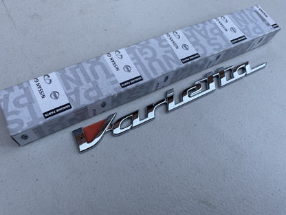 'Varietta' Emblem Badge Chrome to suit JDM Nissan Silvia S15 - Vega Autosports