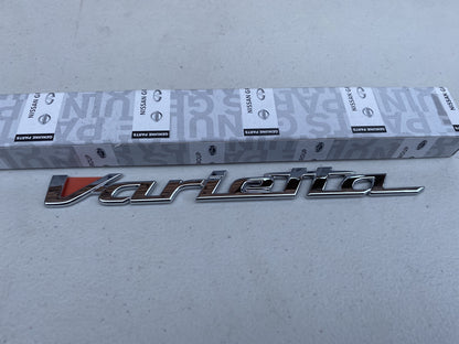 'Varietta' Emblem Badge Chrome to suit JDM Nissan Silvia S15 - Vega Autosports