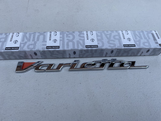 'Varietta' Emblem Badge Chrome to suit JDM Nissan Silvia S15 - Vega Autosports