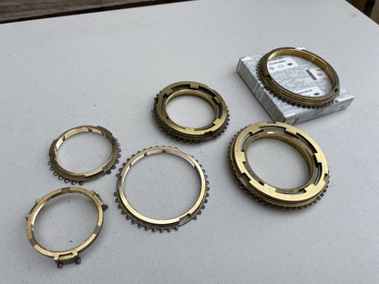 Synchroniser Ring Set (1st to 5th plus Reverse) to suit Nissan Skyline R33 GTR Series 3 Gearbox - Vega Autosports