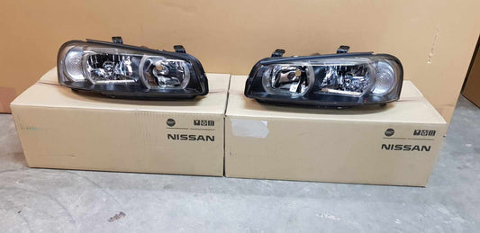 Genuine Xenon Headlight Housing Set to suit Nissan R34 GTR (Early Model) - 99/01 - 00/08 - Vega Autosports