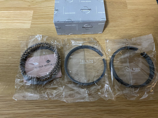 OEM Piston Ring Set (73mm) 0.5mm Oversized to suit Datsun A10, A12 Engine - Vega Autosports