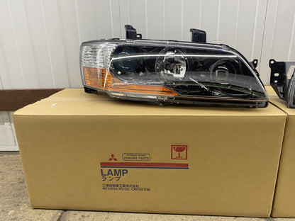 Headlight Set Rhs & Lhs To Suit Mitsubishi Lancer Evolution 9 Non-Hid Electrical