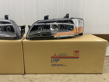 Headlight Set Rhs & Lhs To Suit Mitsubishi Lancer Evolution 9 Non-Hid Electrical