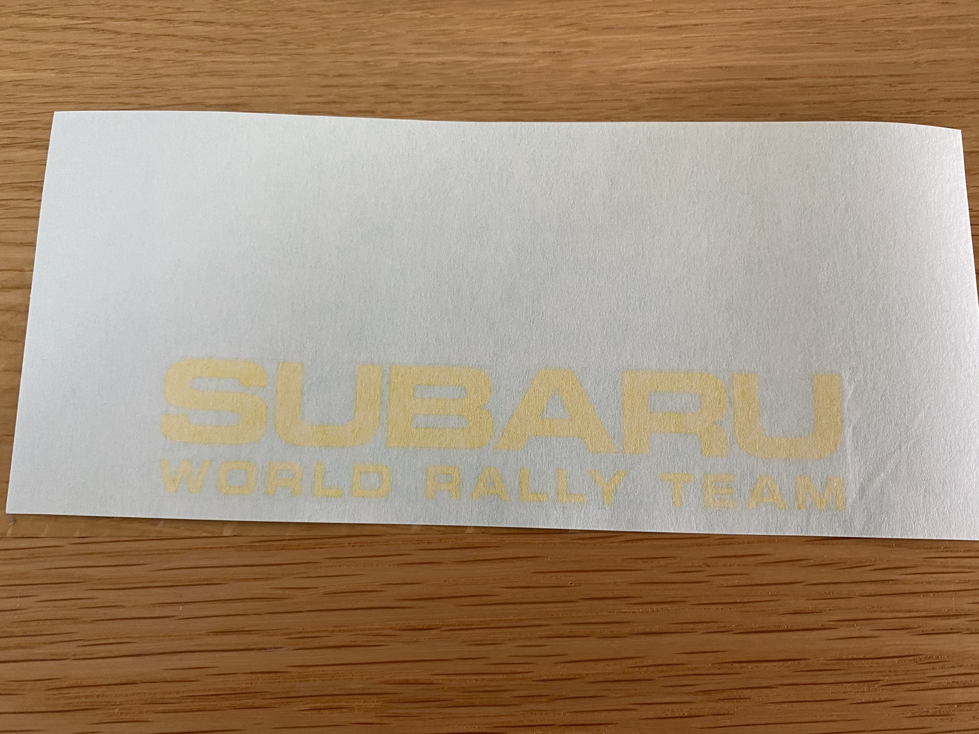 'Subaru World Rally Team' Fog lamp Cover Decal to suit Subaru Impreza WRX GDA / GDB - Vega Autosports