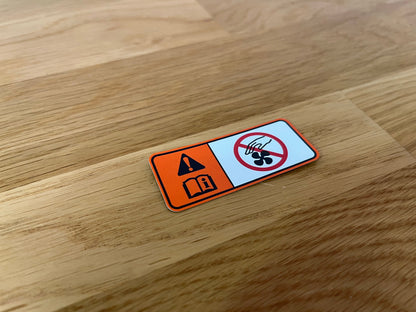 Decal Caution Danger To Suit Mitsubishi Lancer Evolution 7 / 8 9 10 Ct9A Ct9W Emblems Badges And
