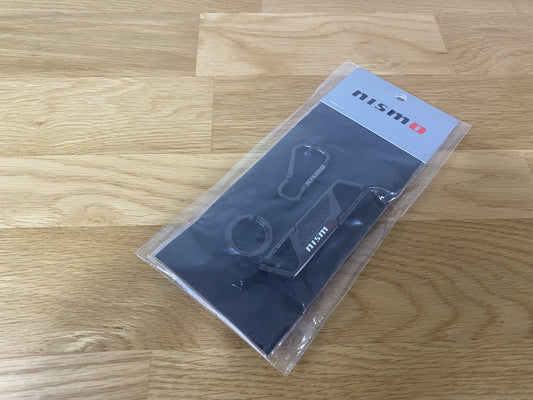 Nismo Carbon Metal Key Ring - Black Genuine Nissan Merchandise