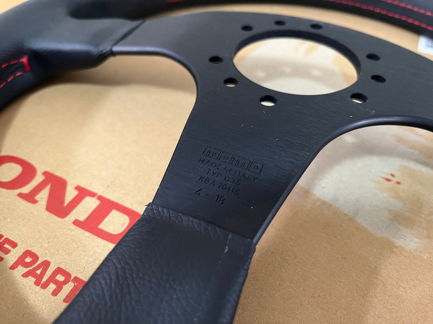 Steering Wheel (Red Stitch) To Suit Honda Nsx Na1 Nsx-R And Suspension