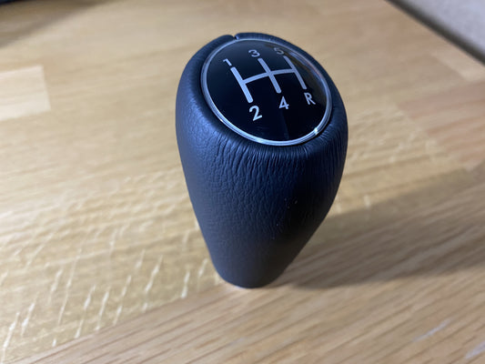Leather Shift Knob 5 MT to suit Subaru Impreza WRX STi 2008-2020 VA VAB GR GV - Vega Autosports