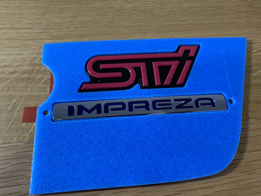 'Impreza STi' Rear Trunk Emblem Badge to suit Subaru Impreza WRX STI 06-07 - Vega Autosports