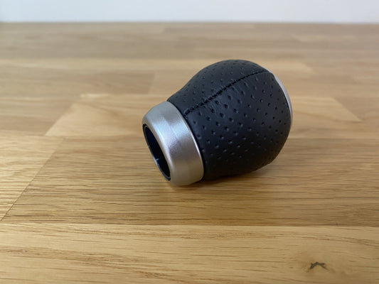 Leather Gear Knob (6-Speed Mt) To Suit Subaru Impreza Wrx Sti Gdb Gdf Gearbox And Transmission