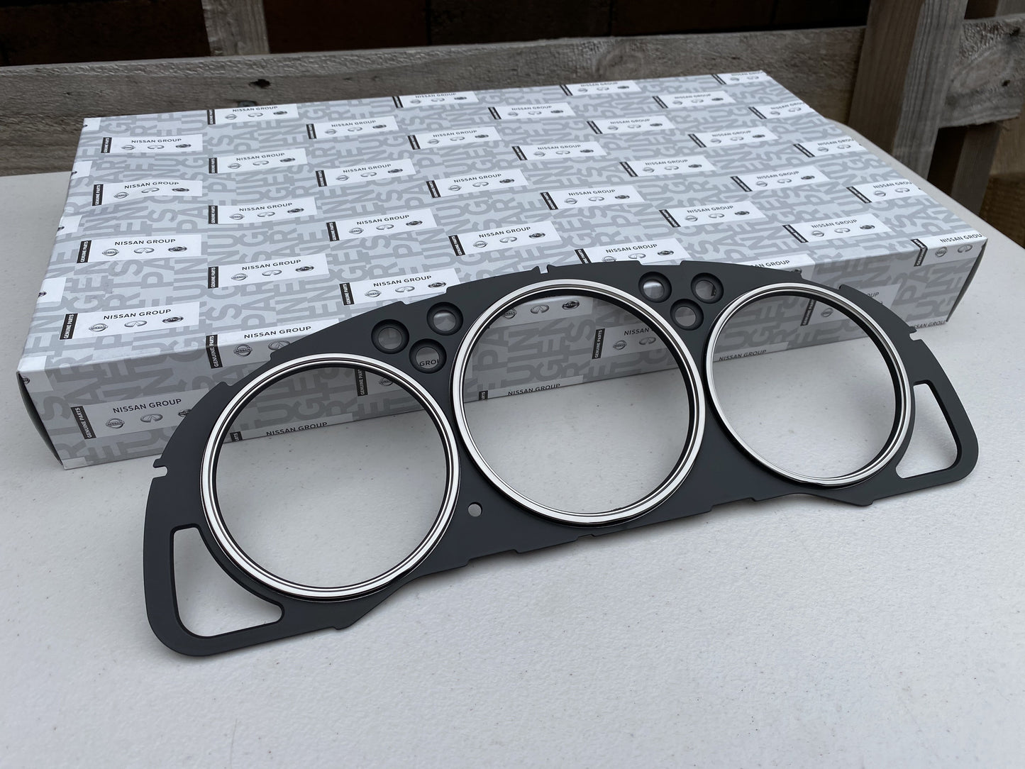 Instrument Cluster Panel (Black, Plated Rings) to suit Nissan Silvia S15 - Vega Autosports