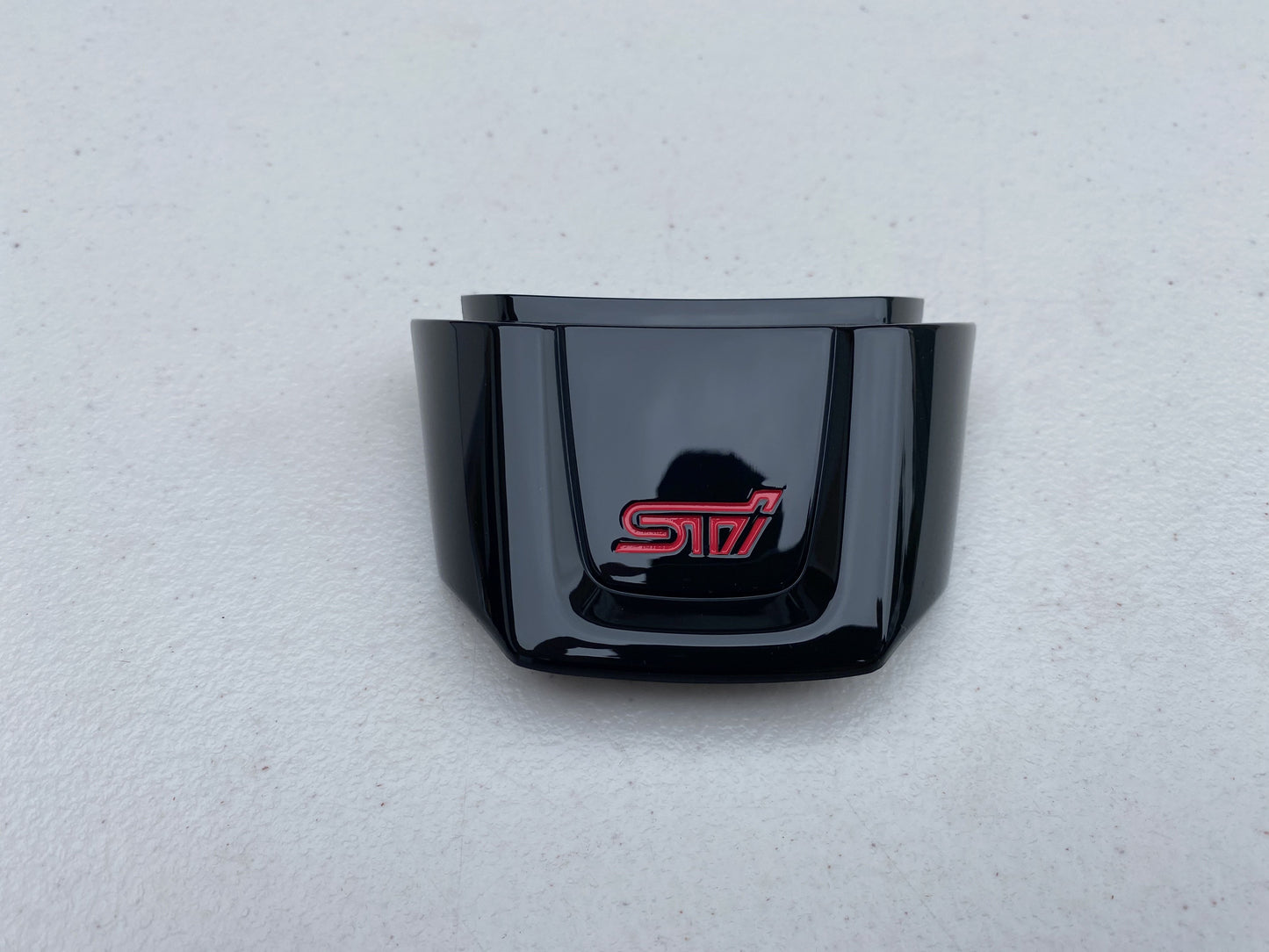 Piano Black Lower Steering Wheel Trim w/ STI Logo to suit Subaru WRX STI VAF - Vega Autosports