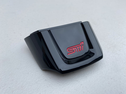 Piano Black Lower Steering Wheel Trim w/ STI Logo to suit Subaru WRX STI VAF - Vega Autosports