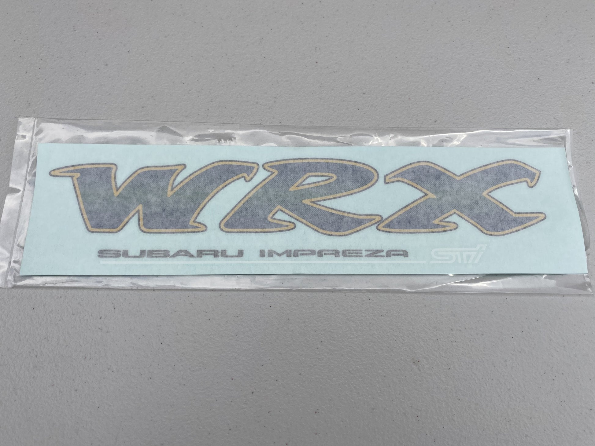 Rear "WRX" Decal Sticker White STi to suit Subaru Impreza GC8 93-01 - Vega Autosports