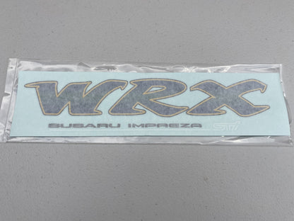 Rear "WRX" Decal Sticker White STi to suit Subaru Impreza GC8 93-01 - Vega Autosports