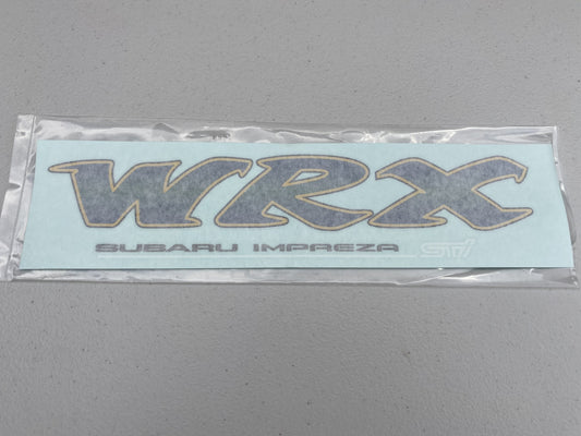 Rear "WRX" Decal Sticker White STi to suit Subaru Impreza GC8 93-01 - Vega Autosports