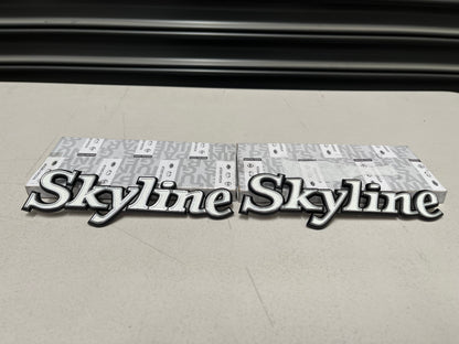 'Skyline' Side Emblem Set to suit Nissan Skyline C110 Kenmeri - Vega Autosports