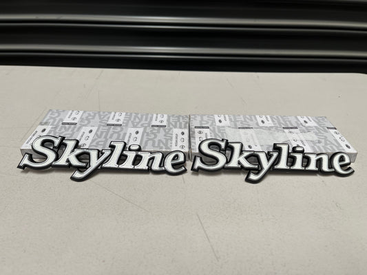 'Skyline' Side Emblem Set to suit Nissan Skyline C110 Kenmeri - Vega Autosports