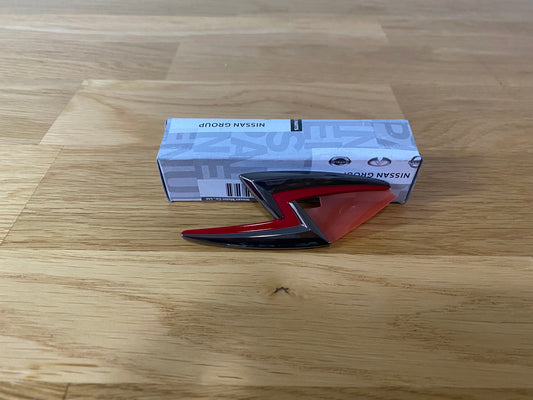 S Bonnet Emblem Badge (Black Chrome) To Suit Jdm Nissan Silvia S15 Genuine
