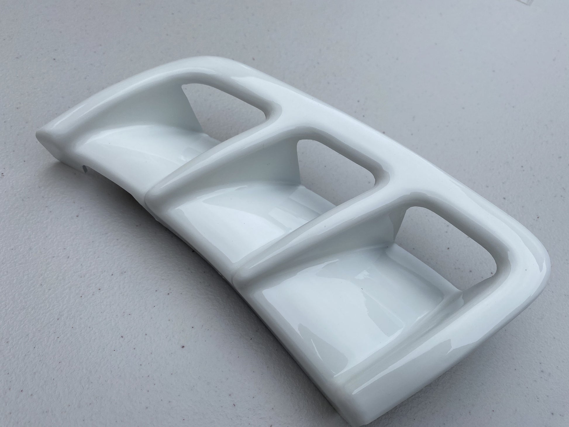 Driver Side Bumper Vent (White) to suit Mitsubishi Lancer Evolution 6 RS CP9A - Vega Autosports