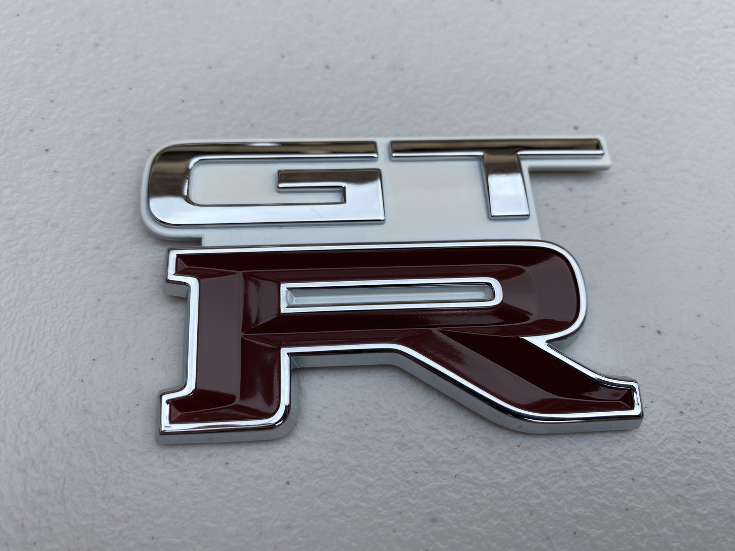 Genuine Nismo Heritage GTR Boot Lid Badge to suit Nissan Skyline R32 GTR (Crystal White) - Vega Autosports