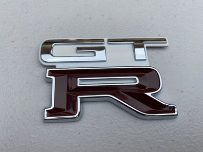 Genuine Nismo Heritage GTR Boot Lid Badge to suit Nissan Skyline R32 GTR (Crystal White) - Vega Autosports