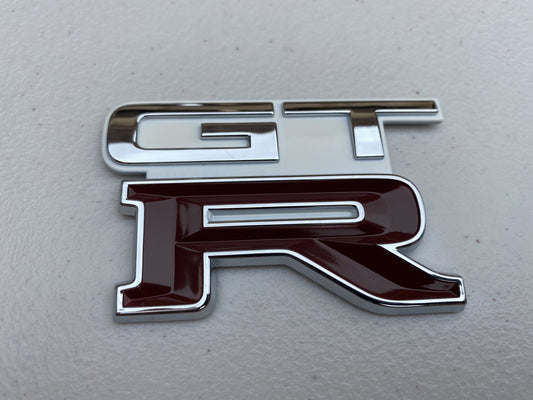 Genuine Nismo Heritage GTR Boot Lid Badge to suit Nissan Skyline R32 GTR (Crystal White) - Vega Autosports