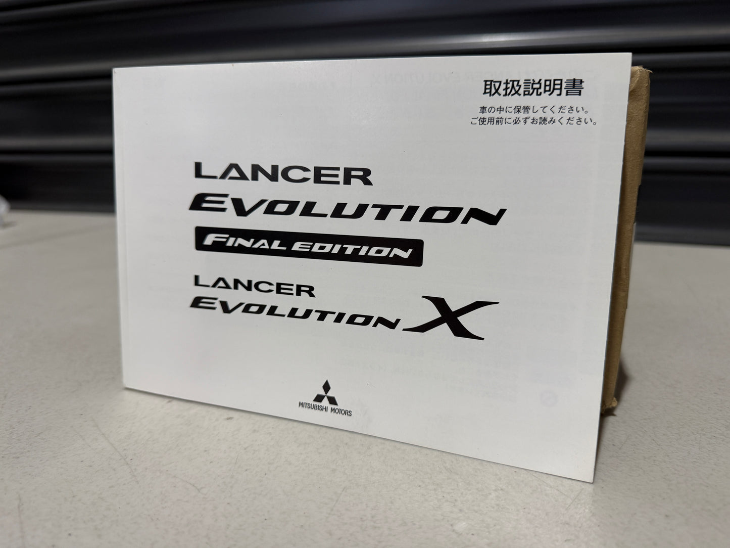Owners Manual to suit Mitsubishi Evolution 10 Final Edition - Vega Autosports