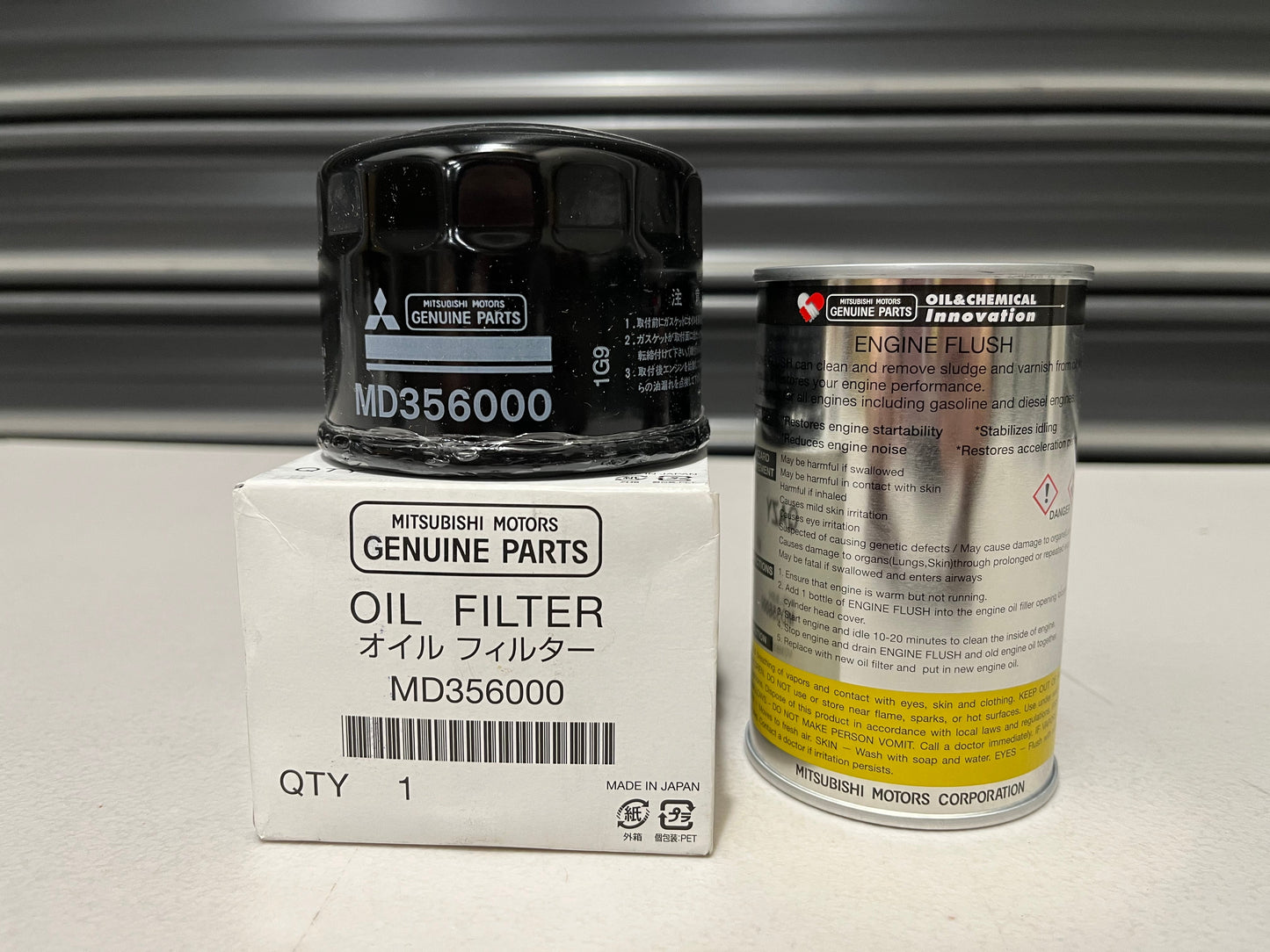 Oil Filter And Flush Combo To Suit Mitsubishi Lancer Evolution 4-9 Engine