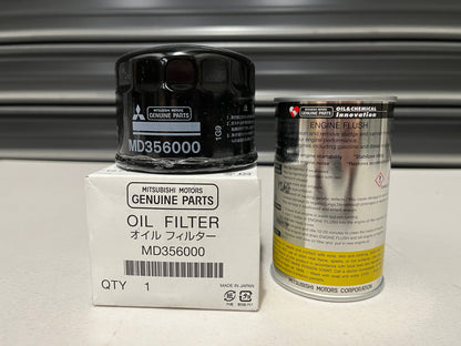 Oil Filter And Flush Combo To Suit Mitsubishi Lancer Evolution 4-9 Engine