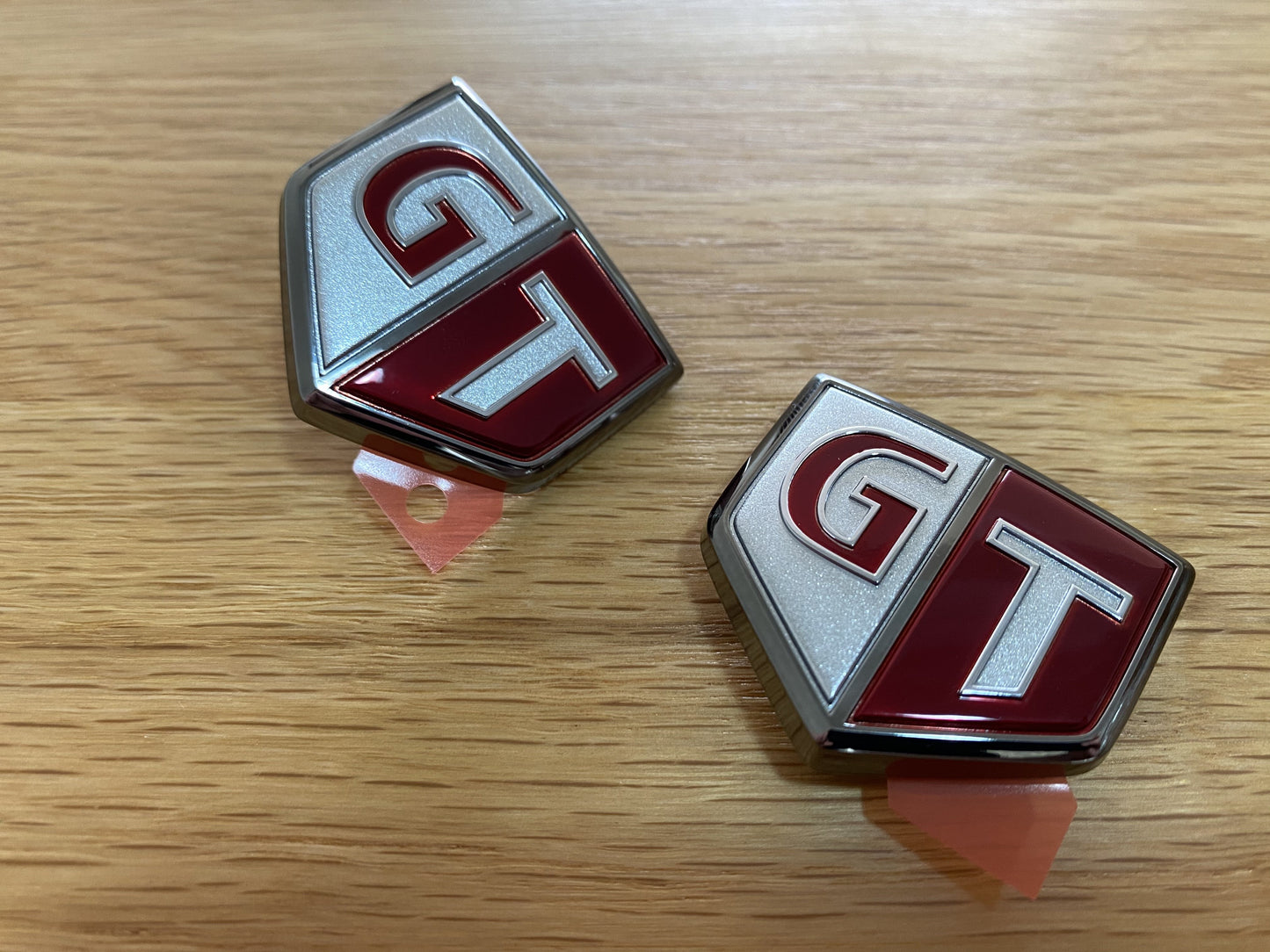Emblems "GT" (Front Fender) Set to suit Nissan Skyline R34 GTR - Vega Autosports