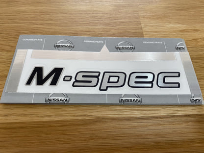 Sticker "M-Spec" (Boot Lid) to suit Nissan Skyline R34 GTR M-Spec - Vega Autosports