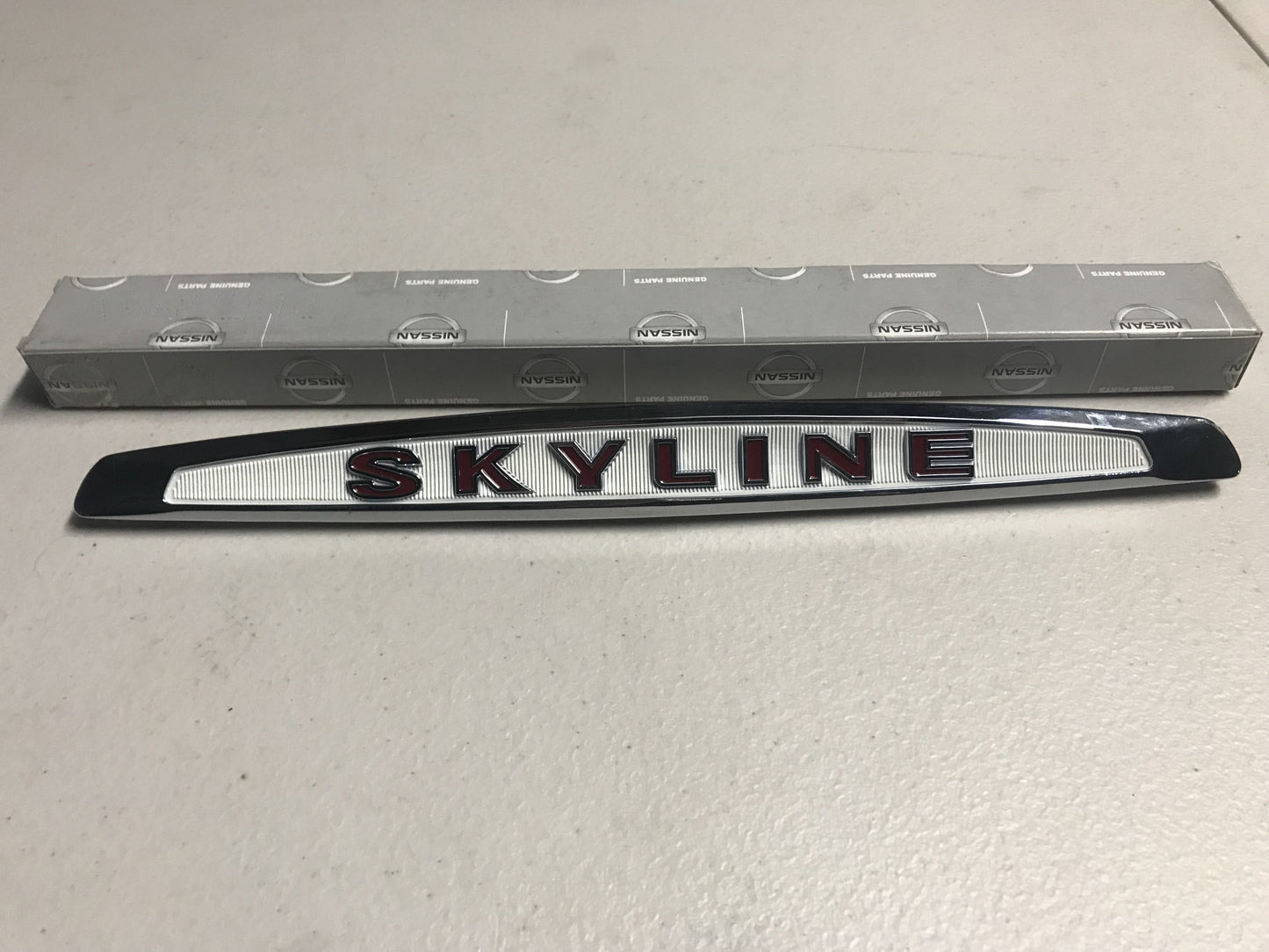 'Skyline' Emblem Trunk Ornament to suit Nissan Skyline GTR Kpgc10 C10 Hakosuka - Vega Autosports