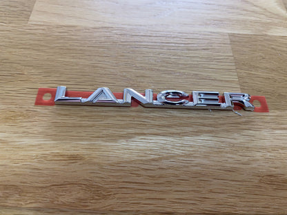 "Lancer" Silver Rear Decal to suit Mitsubishi Lancer Evolution 10 CZ4A - Vega Autosports