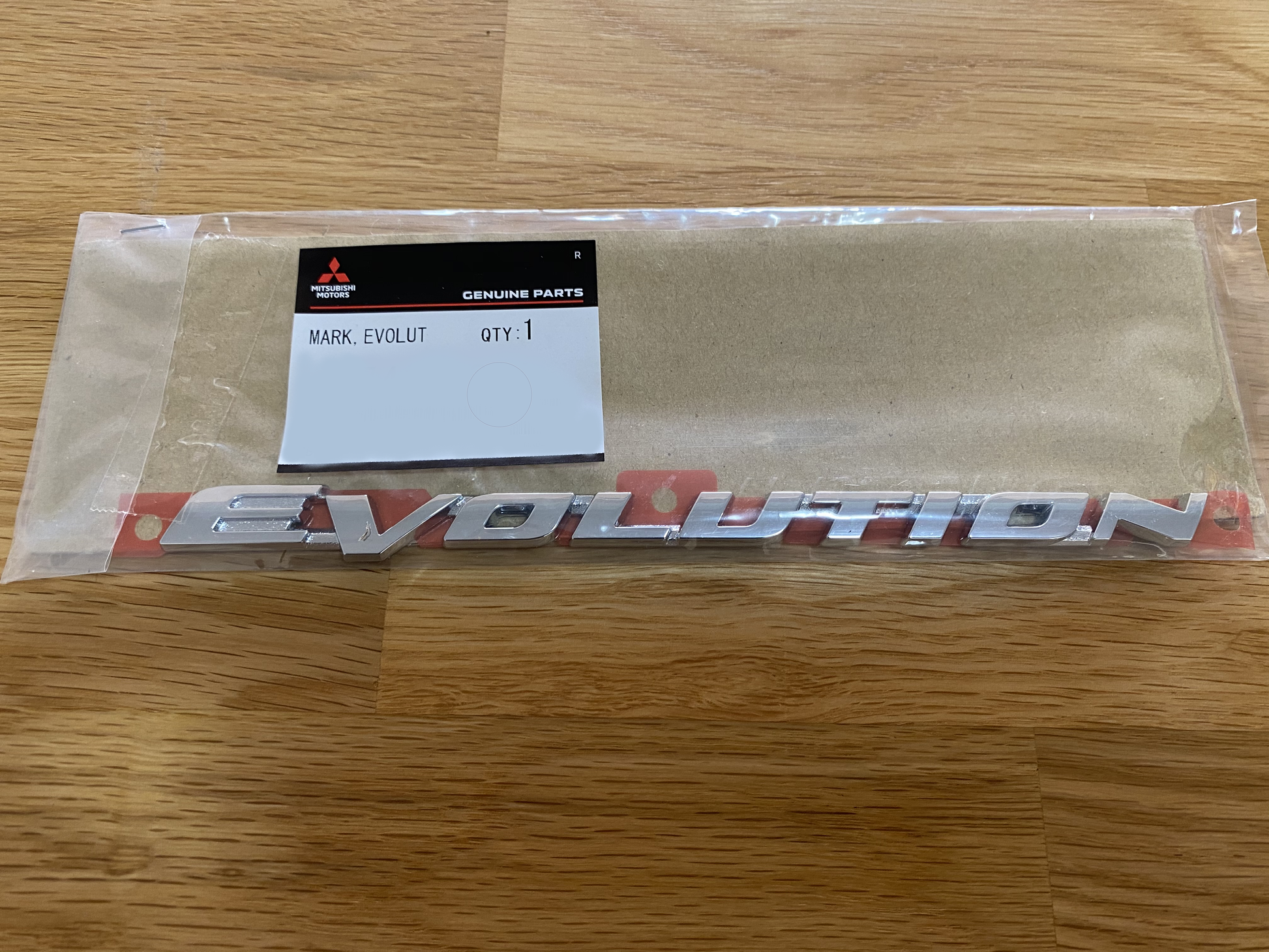 "Evolution" Rear Emblem to suit Mitsubishi Evolution 10 - Vega Autosports