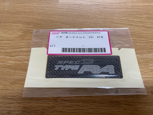 Genuine Subaru "Spec C Type RA" Rear Emblem to suit Subaru Impreza WRX STI GBD - Vega Autosports