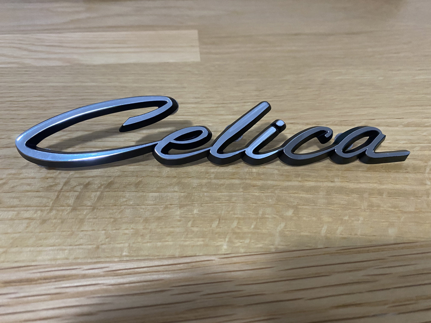 Badge 'Celica' Emblem Chrome to suit Toyota Celica TA22 TA23 RA23 RA28 - Vega Autosports
