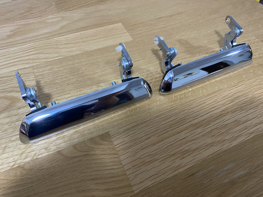 Door Handle Assembly Set (2-piece) Chrome, Outer to suit Datsun Fairlady 240Z 1970 - 1978 - Vega Autosports