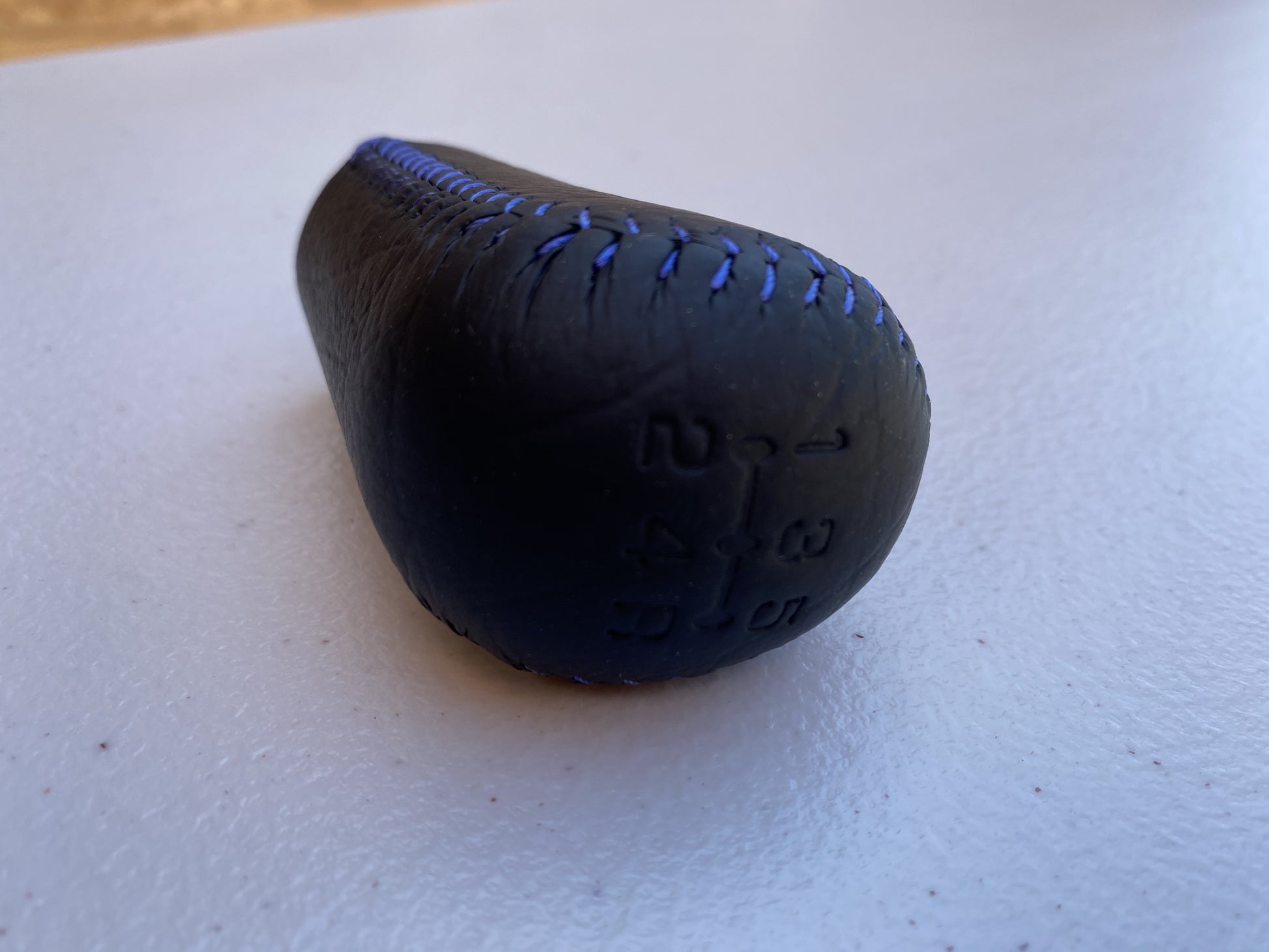 Genuine Mitsubishi Shift Knob (Blue Stitching) to suit Mitsubishi Lancer Evolution 5 / 6 GSR CP9A - Vega Autosports