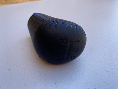 Genuine Mitsubishi Shift Knob (Blue Stitching) to suit Mitsubishi Lancer Evolution 5 / 6 GSR CP9A - Vega Autosports