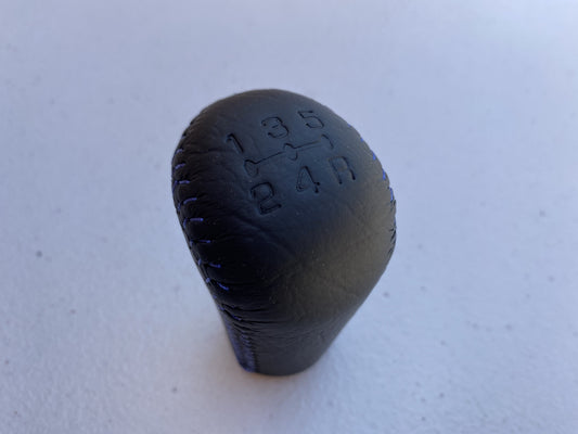 Genuine Mitsubishi Shift Knob (Blue Stitching) to suit Mitsubishi Lancer Evolution 5 / 6 GSR CP9A - Vega Autosports