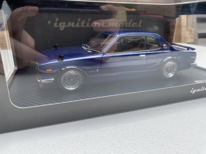 Genuine Ignition 1/18 Nissan Skyline 2000 GTR KPGC10 - Blue IG0773 - Vega Autosports
