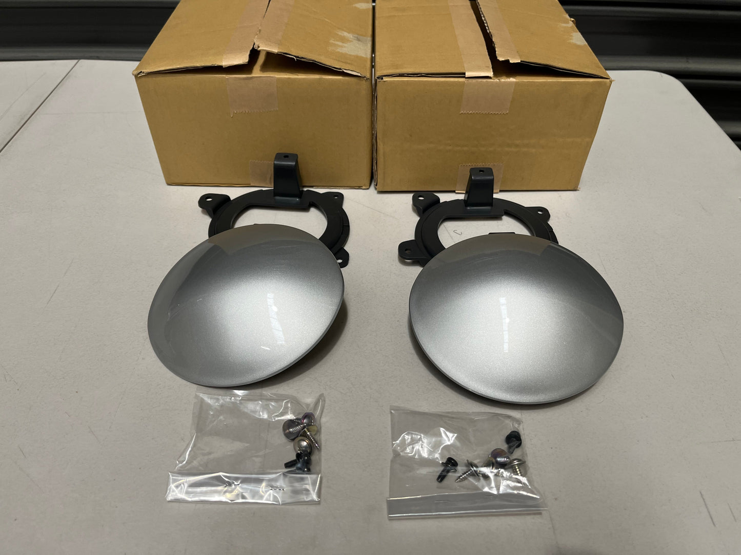 Fog Light Covers (Pair) Silver To Suit Mitsubishi Lancer Evo 6 Gsr / Rs Exterior