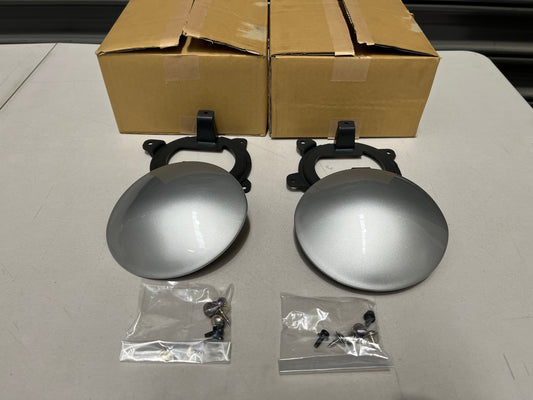 Fog Light Covers (Pair) Silver To Suit Mitsubishi Lancer Evo 6 Gsr / Rs Exterior