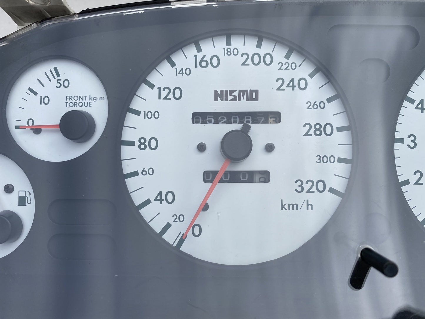 Nismo 320Km/h White Face Cluster And Din Gauge To Suit Nissan Skyline R32 Gtr - Late Model