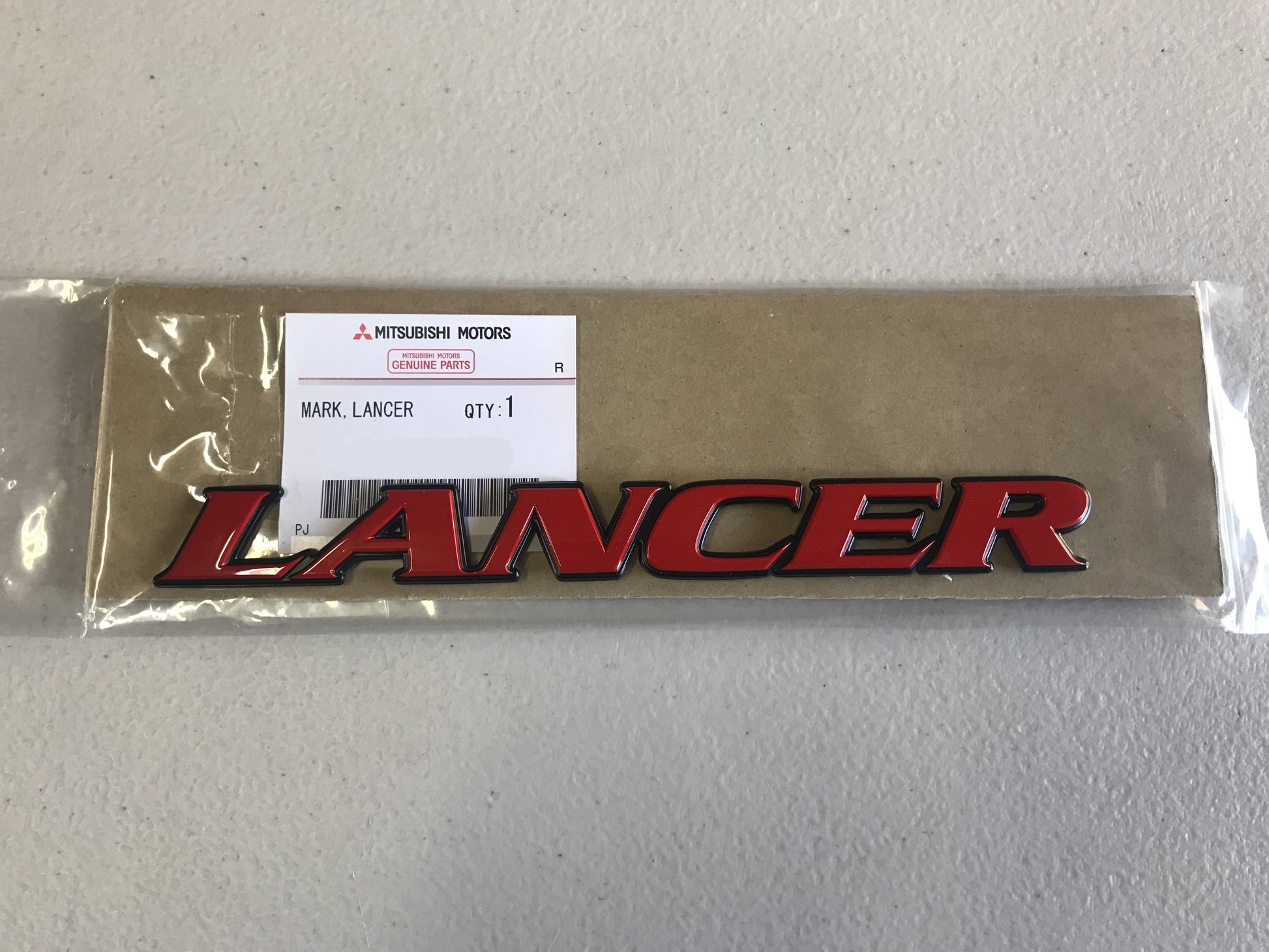 "Lancer" Red Badge to suit Mitsubishi Evolution Lancer Evolution 6 / 6.5 TME CP9A - Vega Autosports